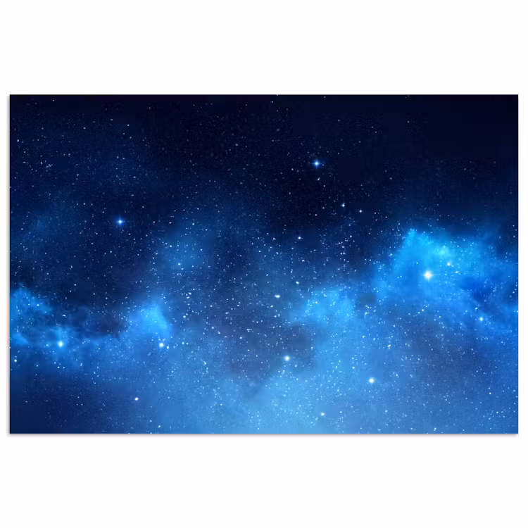 Poster - Sterrenhemel - Nevels - Blauw — 1