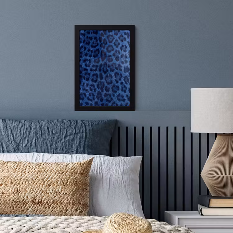 Poster met lijst - Patroon - Blauw - Abstract — 3