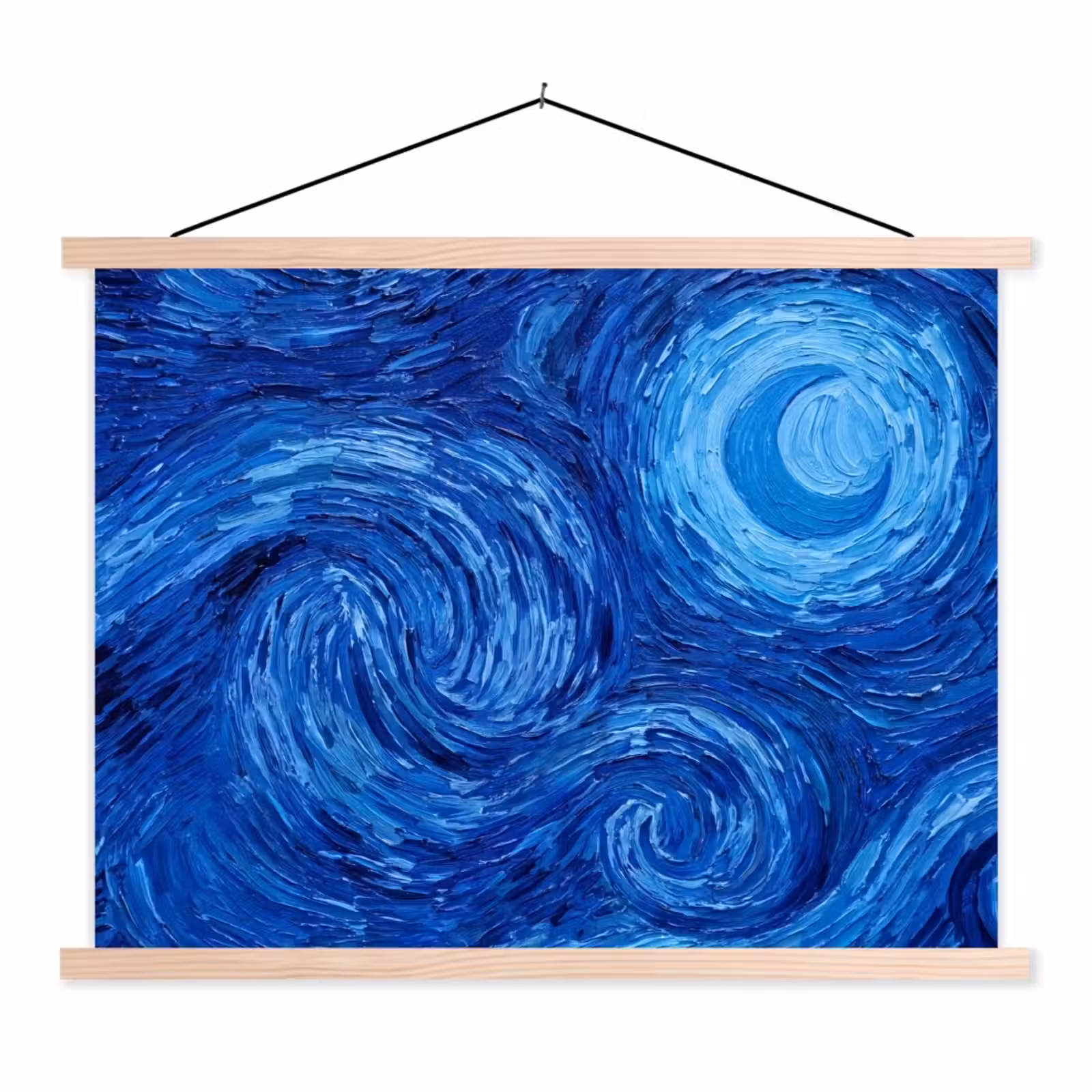 Schoolplaat - Wervelingen - Blauw - Modern — 1