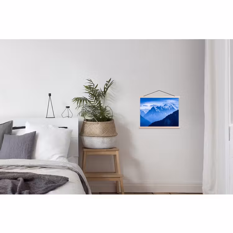 Schoolplaat - Bergen - Sneeuw - Blauw — 2