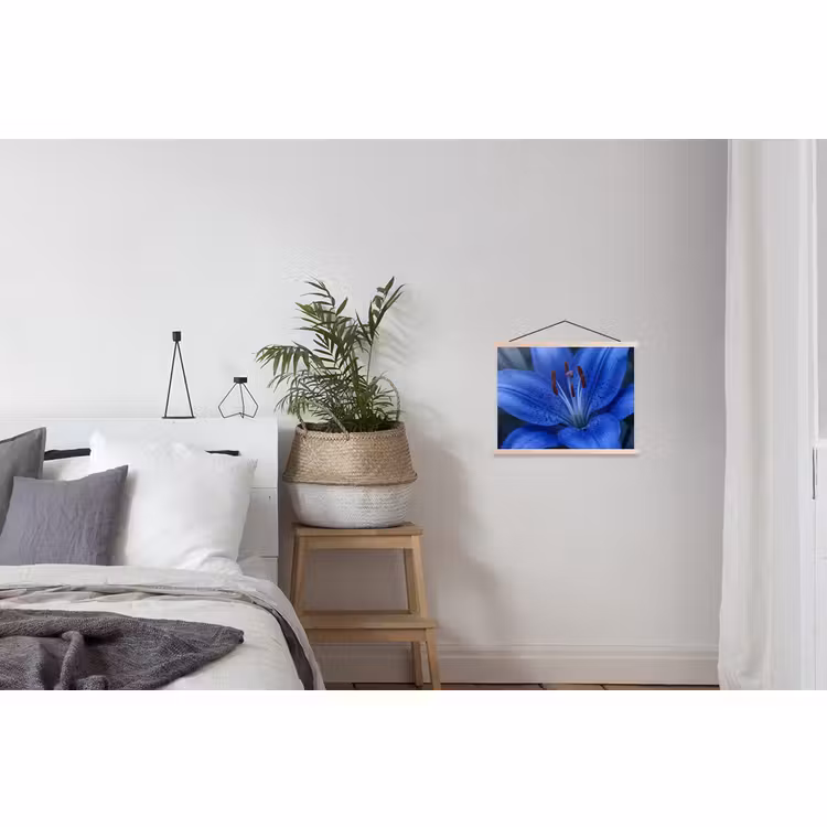 Schoolplaat - Blauwe bloem - Natuur — 2
