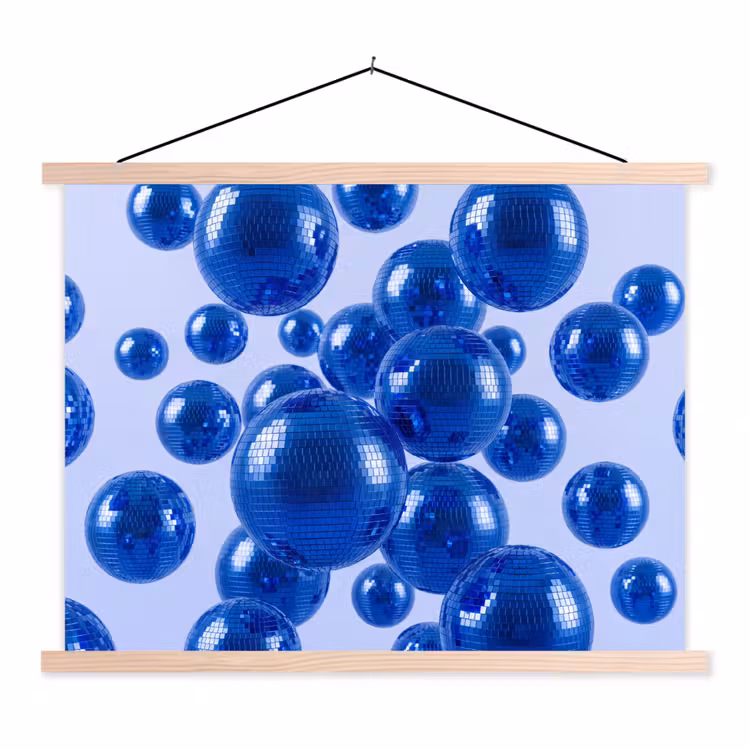 Schoolplaat - Blauwe disco bal — 1