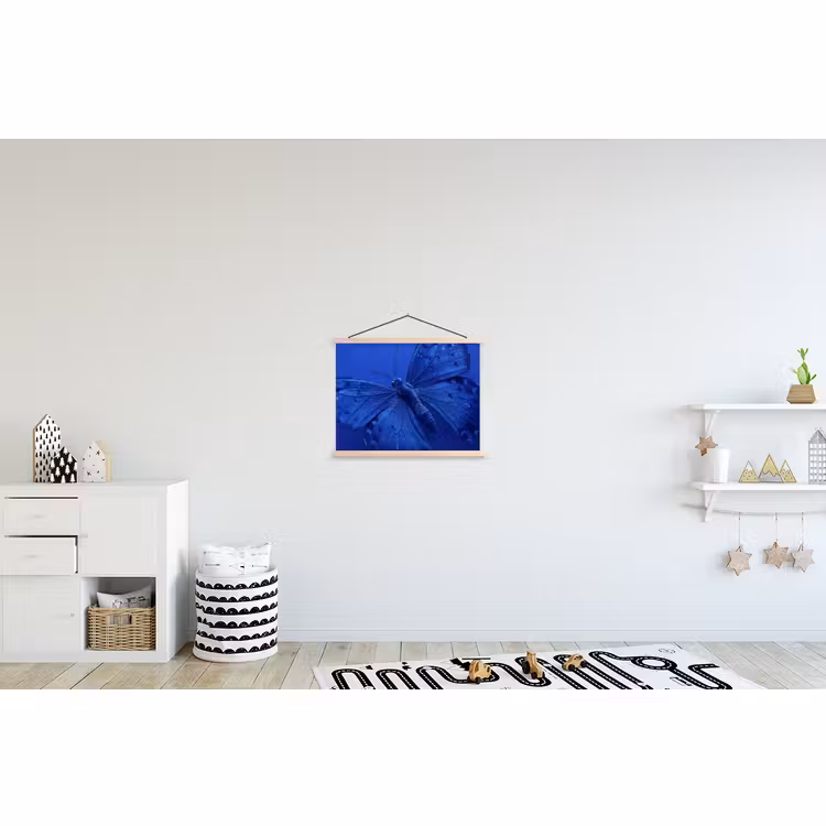 Schoolplaat - Blauwe vlinder - Insect — 3