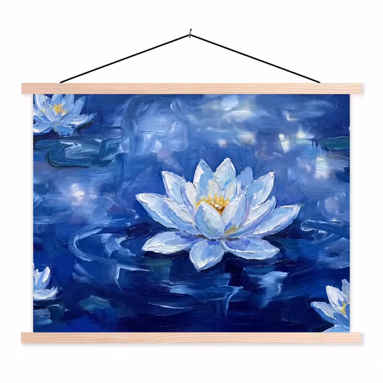Schoolplaat - Blauwe waterlelie - Water — 1