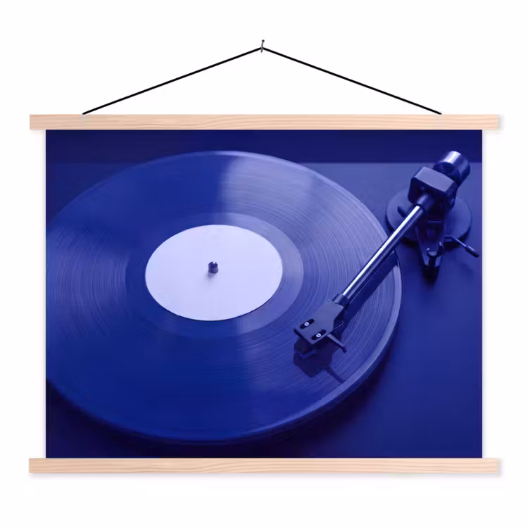 Schoolplaat - Platenspeler - Vinyl - Blauw — 1
