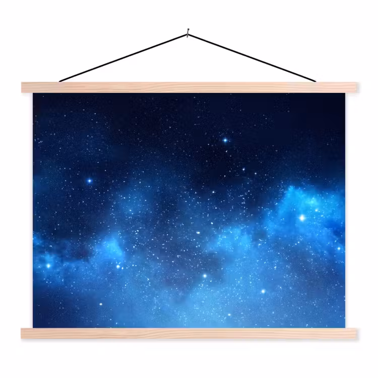 Schoolplaat - Sterrenhemel - Nevels - Blauw — 1