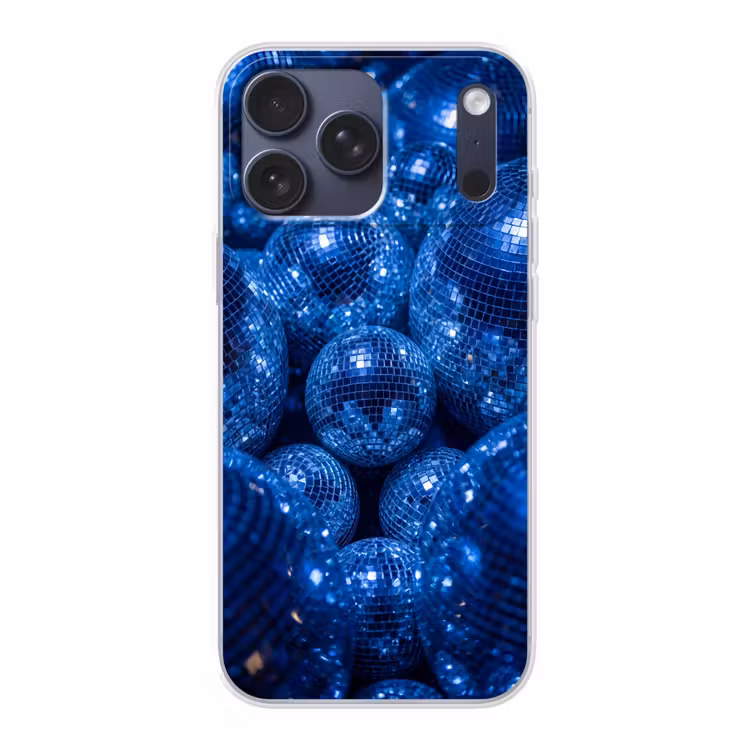 Telefoonhoesje Softcase - Discobal - Feest - Blauw — 1