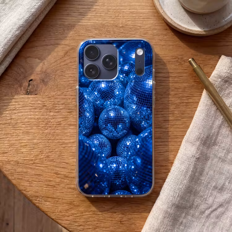 Telefoonhoesje Softcase - Discobal - Feest - Blauw — 2