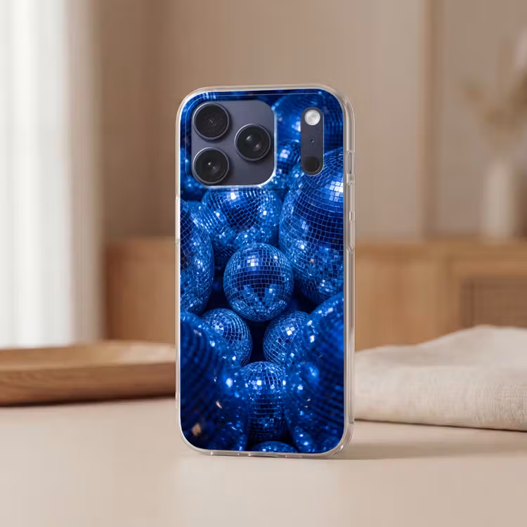 Telefoonhoesje Softcase - Discobal - Feest - Blauw — 3