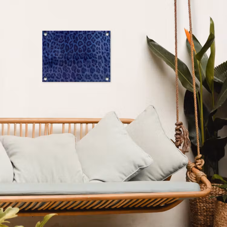 Tuinposter - Patroon - Blauw - Abstract — 5