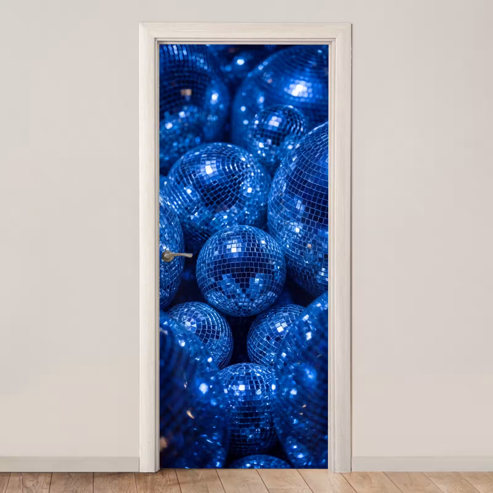 Deursticker - Discobal - Feest - Blauw — 1