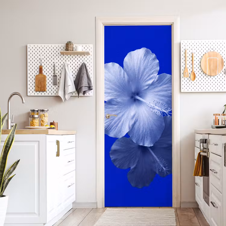 Deursticker - Bloemen - Blauw - Natuur — 7