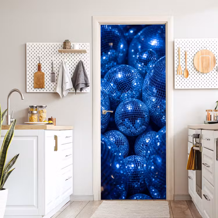 Deursticker - Discobal - Feest - Blauw — 7