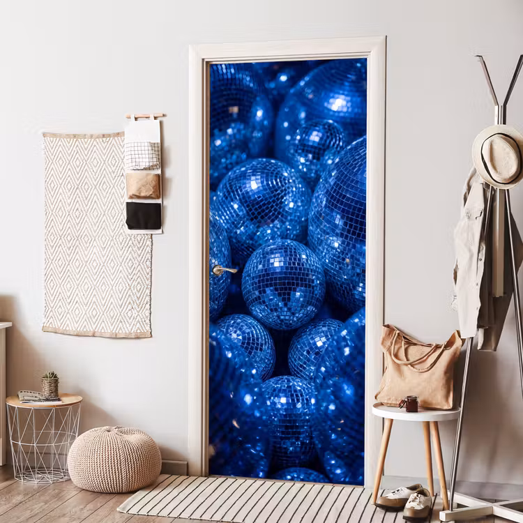 Deursticker - Discobal - Feest - Blauw — 8