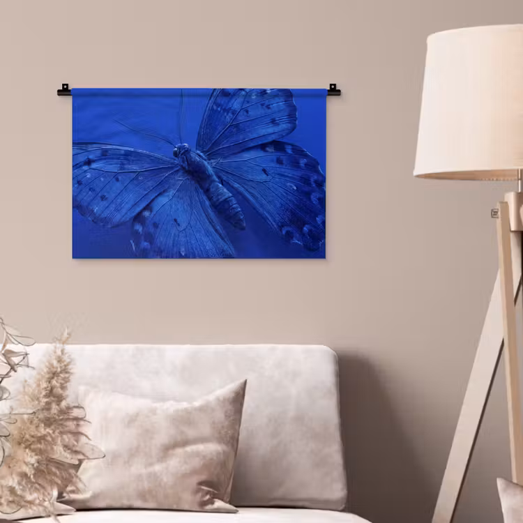 Wandkleed - Blauwe vlinder - Insect — 2