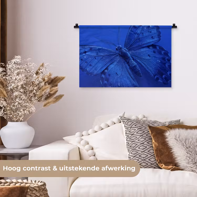 Wandkleed - Blauwe vlinder - Insect — 4