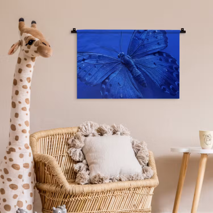 Wandkleed - Blauwe vlinder - Insect — 5