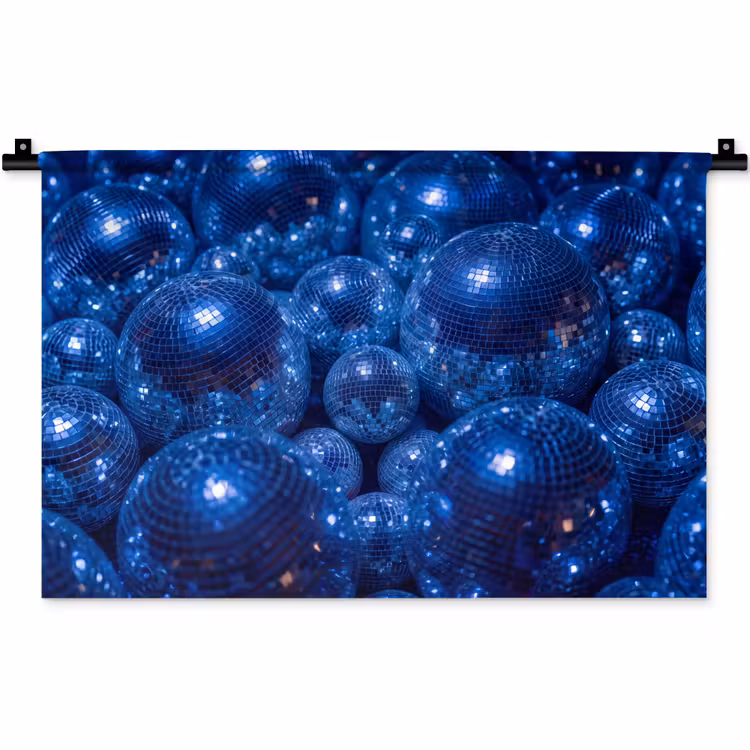 Wandkleed - Discobal - Feest - Blauw — 1