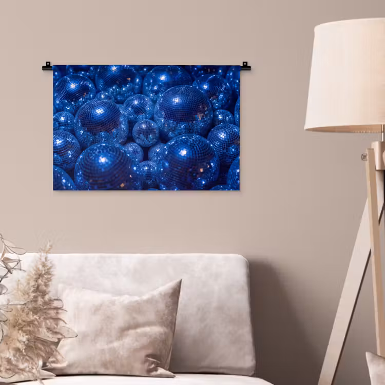 Wandkleed - Discobal - Feest - Blauw — 2