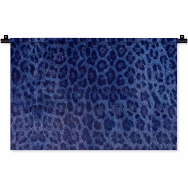 Wandkleed - Patroon - Blauw - Abstract — 1