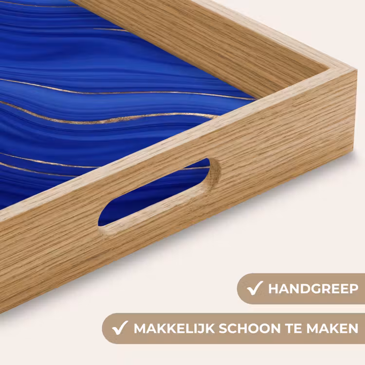 Dienblad - Abstract - Lijnen - Blauw — 5