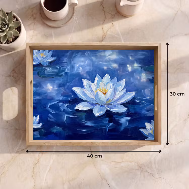 Dienblad - Blauwe waterlelie - Water — 9