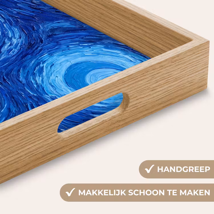 Dienblad - Wervelingen - Blauw - Modern — 5
