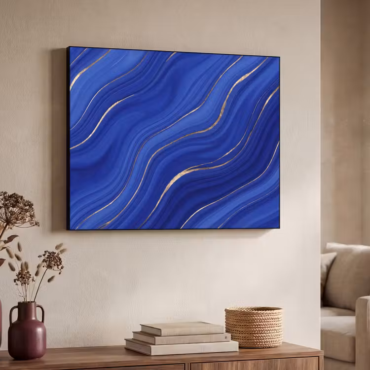 Art Frame - Abstract - Lijnen - Blauw — 7