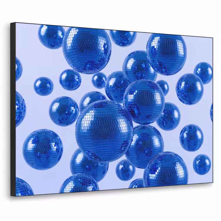 Art Frame - Blauwe disco bal — 1