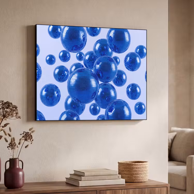 Art Frame - Blauwe disco bal — 7