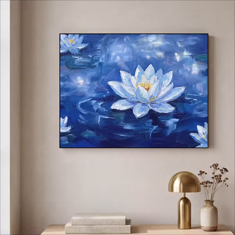 Art Frame - Blauwe waterlelie - Water — 5