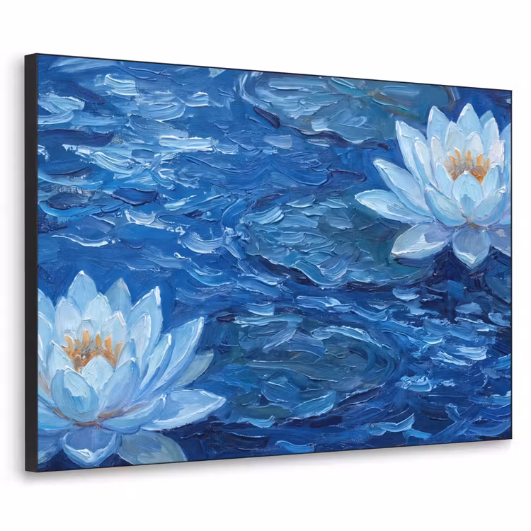 Art Frame - Bloemen - Water - Blauw — 1