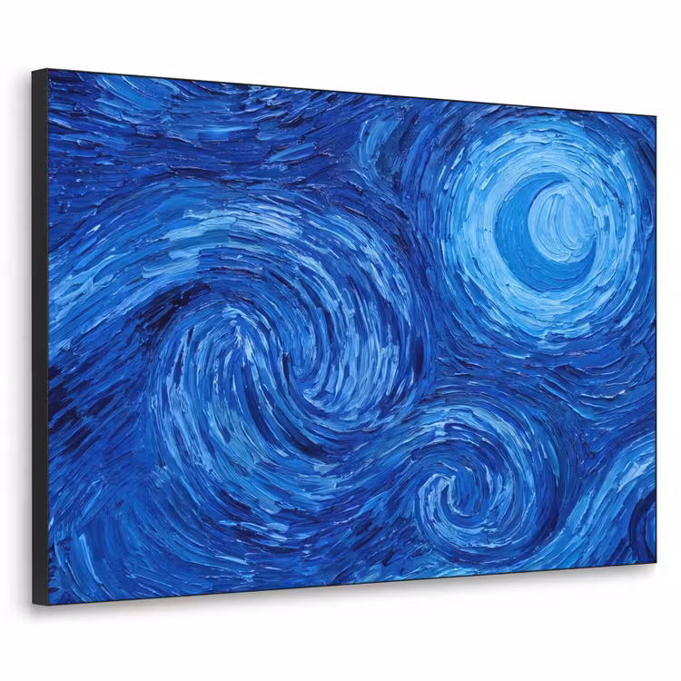 Art Frame - Wervelingen - Blauw - Modern — 1