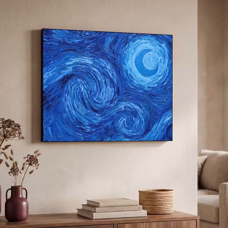 Art Frame - Wervelingen - Blauw - Modern — 7