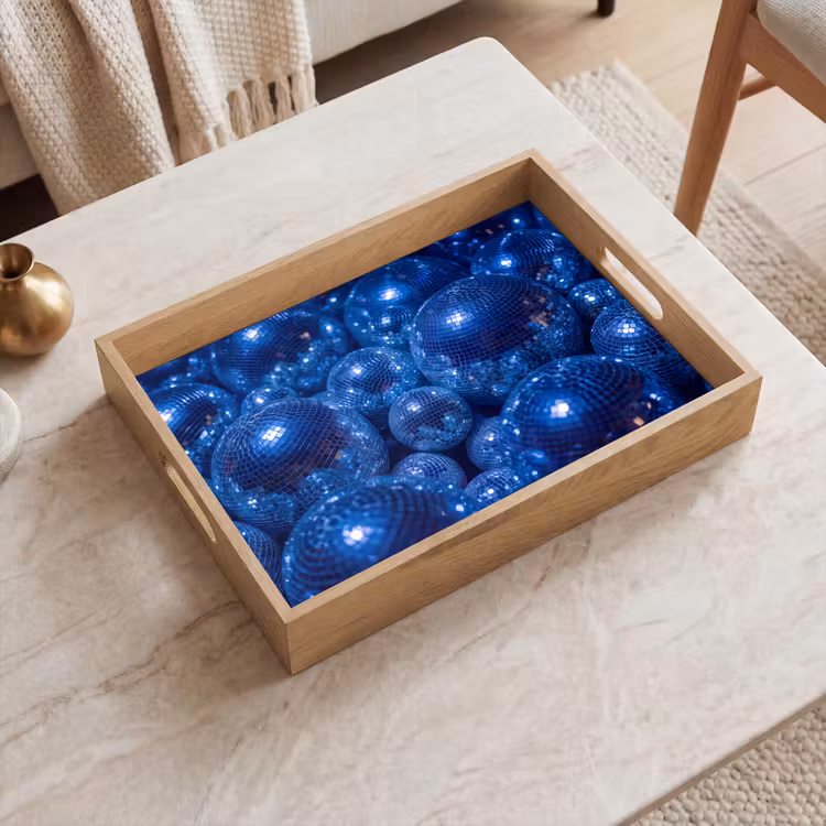 Dienblad - Discobal - Feest - Blauw — 2