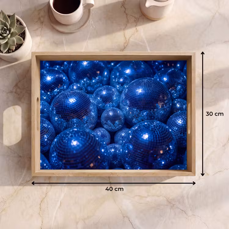 Dienblad - Discobal - Feest - Blauw — 9