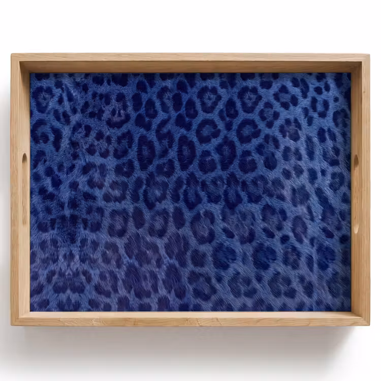 Dienblad - Patroon - Blauw - Abstract — 1
