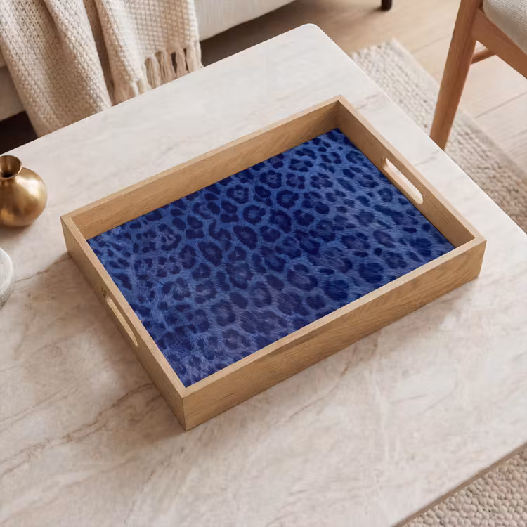 Dienblad - Patroon - Blauw - Abstract — 2