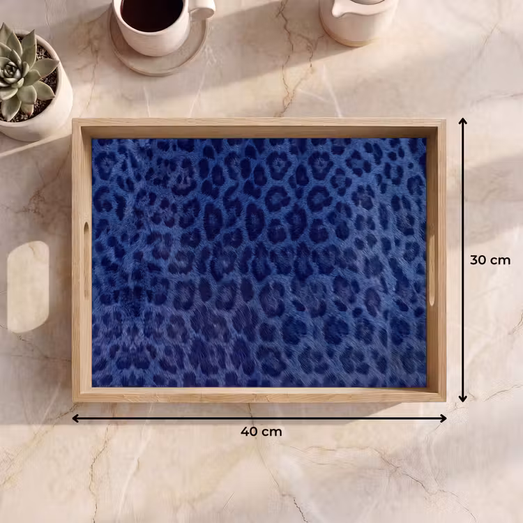 Dienblad - Patroon - Blauw - Abstract — 9