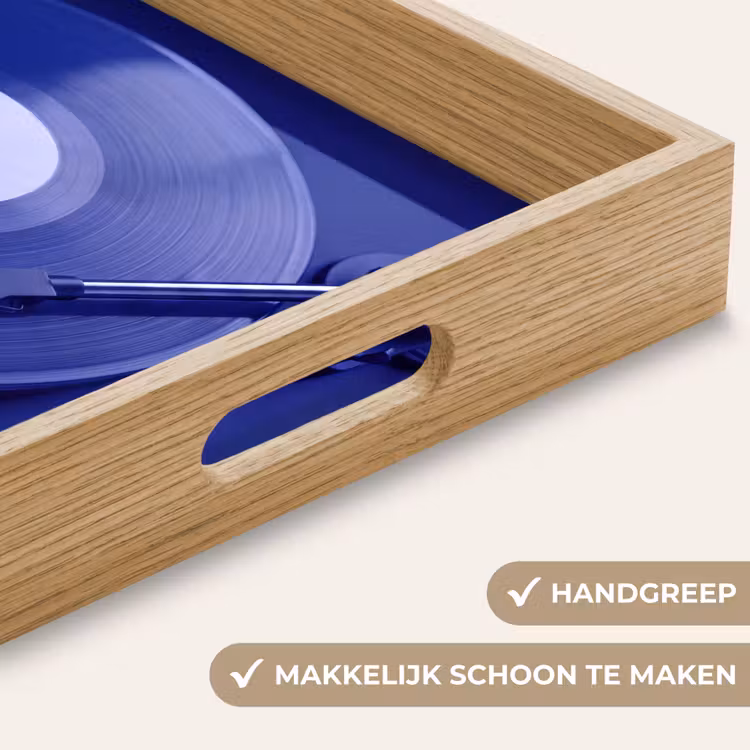 Dienblad - Platenspeler - Vinyl - Blauw — 5