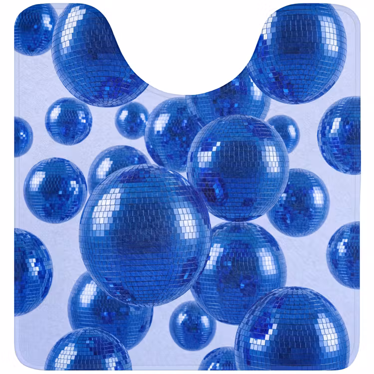 Wc Mat - Blauwe disco bal — 1