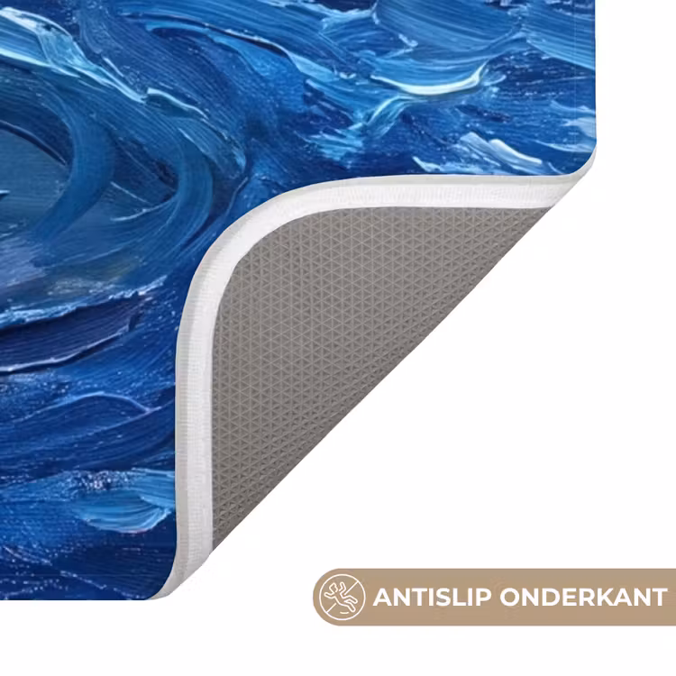 Wc Mat - Bloemen - Water - Blauw — 4