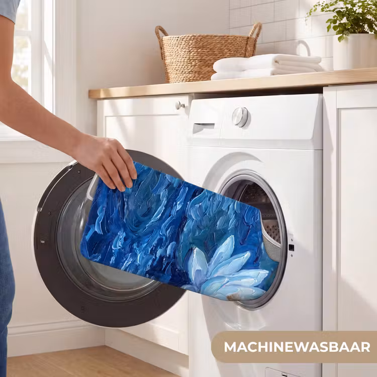 Wc Mat - Bloemen - Water - Blauw — 6