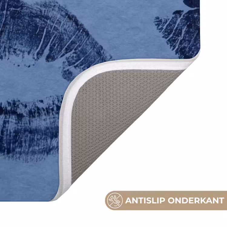 Wc Mat - Lippen - Patroon - Blauw — 4
