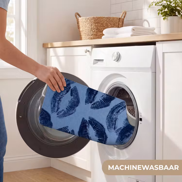 Wc Mat - Lippen - Patroon - Blauw — 6