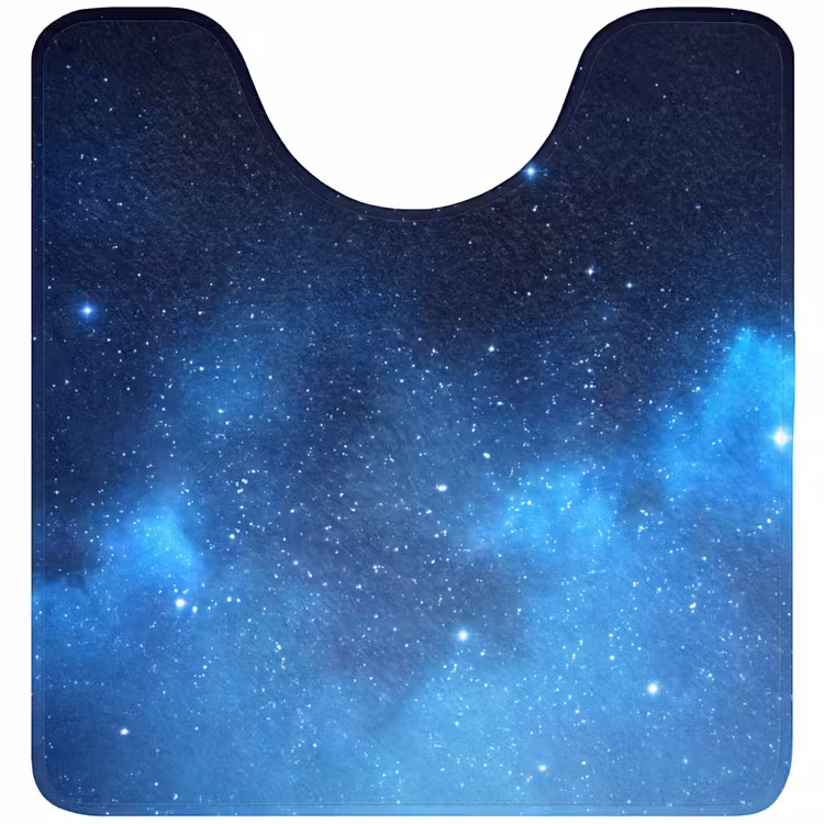Wc Mat - Sterrenhemel - Nevels - Blauw — 1
