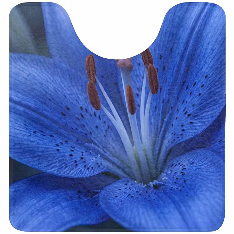 Wc Mat - Blauwe bloem - Natuur — 1
