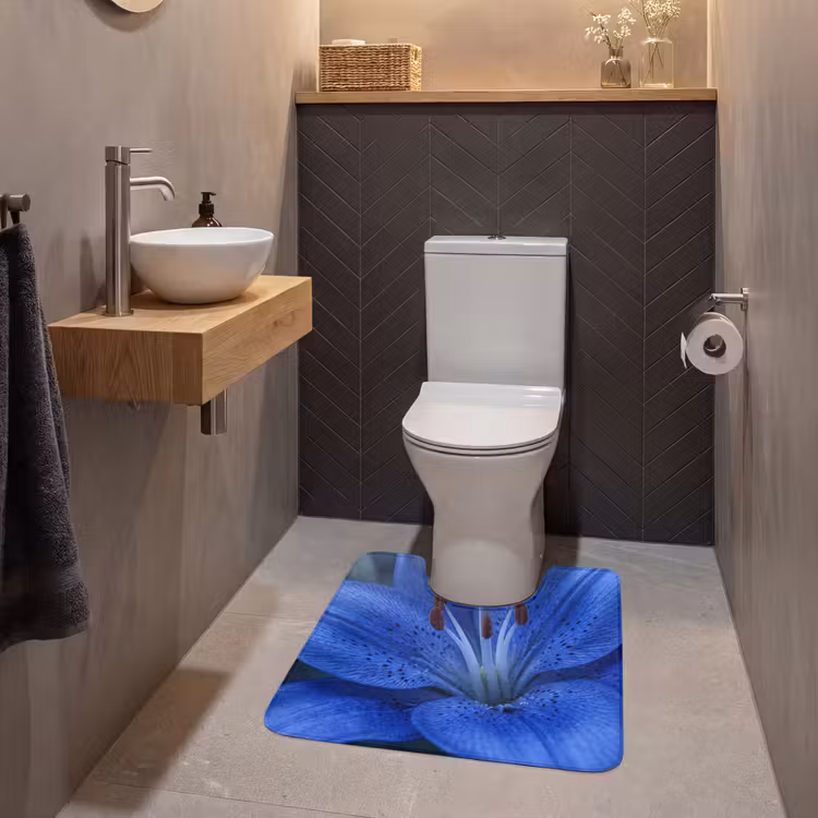 Wc Mat - Blauwe bloem - Natuur — 2