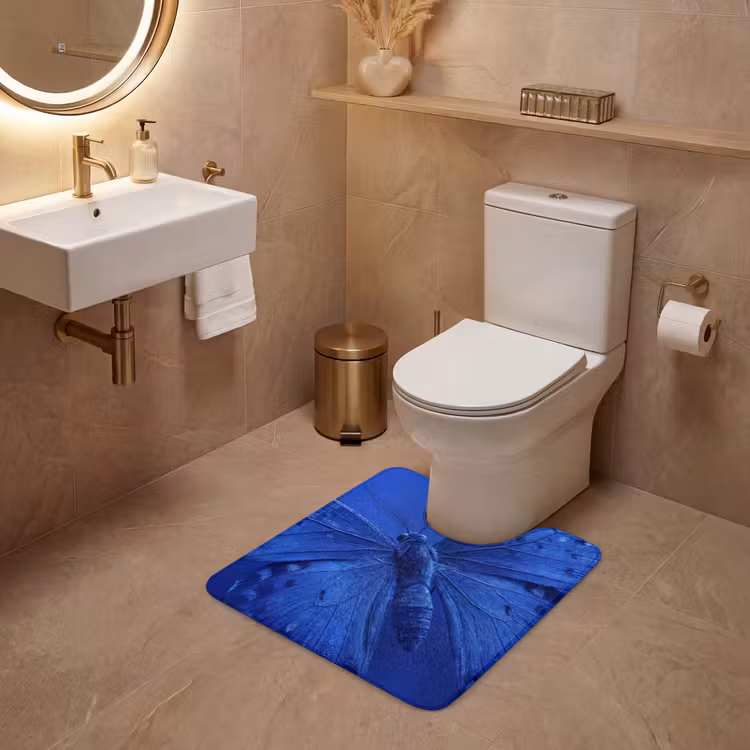 Wc Mat - Blauwe vlinder - Insect — 3