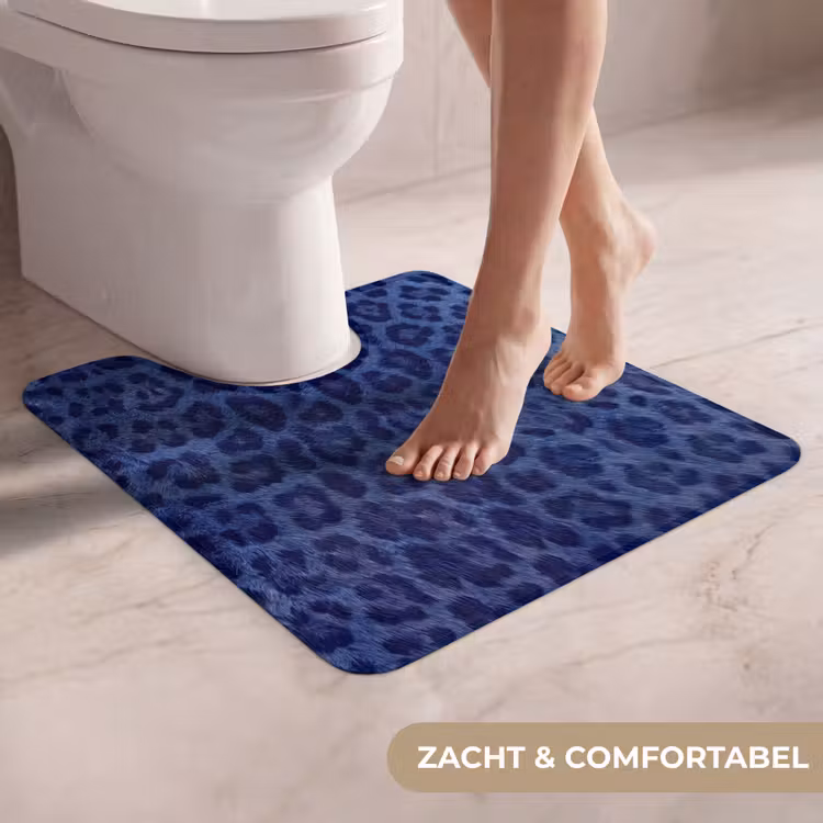 Wc Mat - Patroon - Blauw - Abstract — 5